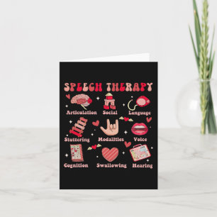 Carte Valentines Jour Discours Thérapeute Slpa Slp V