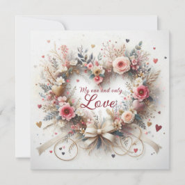 Carte Valentine's My one and only