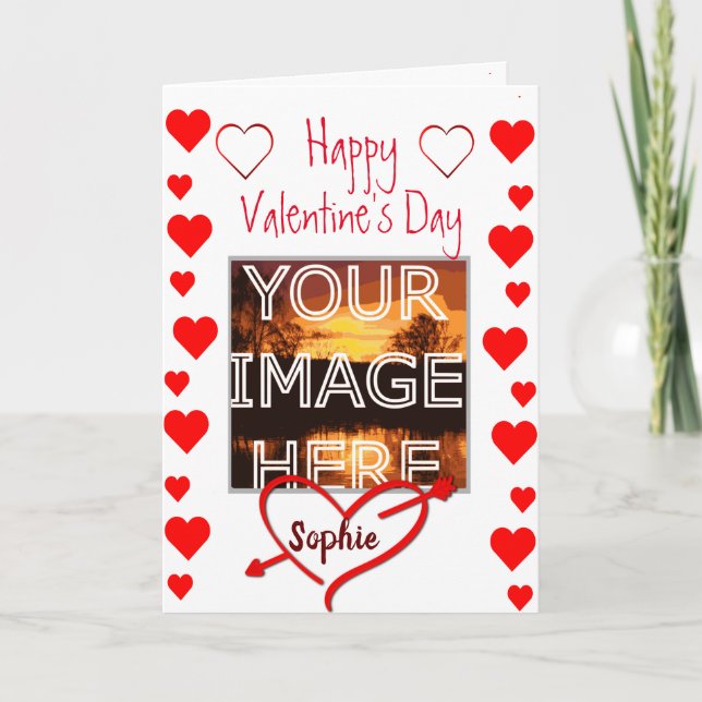 Carte Valentines personnalisées (Devant)