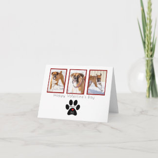 Carte Valentines personnalisées - L'amour est un chien