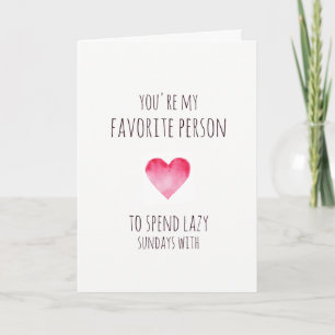 Carte Valentines personne préférée