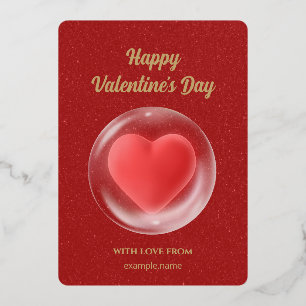 Carte Valentines stylée et minimaliste