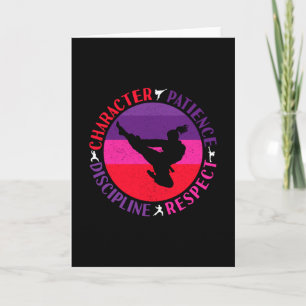 Carte Valeurs fondamentales des arts martiaux - Karate