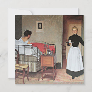 Carte Vallotton - Le Patient, peinture fine art