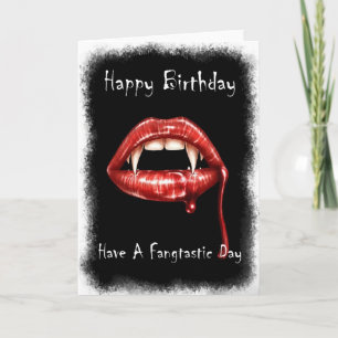 Carte Vampir Anniversaire - Avoir Une Fangtastic D