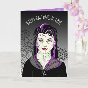 Carte Vampire, Halloween romantique ou traitement