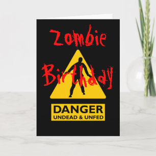 Carte Vampires de zombi et anniversaire Unfed