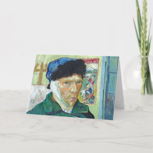 Carte Van Gogh Autoportrait Bandaged Ear Art Peinture