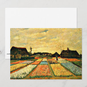 Carte Van Gogh - Lits à fleurs en Hollande