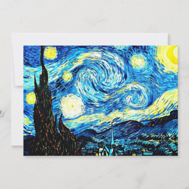 Carte Van Gogh - Nuit étoilée (Devant)
