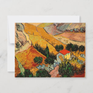 Carte Van Gogh - Paysage avec maisons
