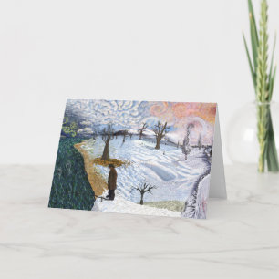 Carte Van Gogh : Paysage hivernal