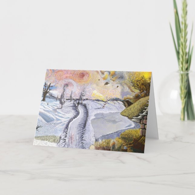 Carte Van Gogh : Paysage hivernal (Devant)