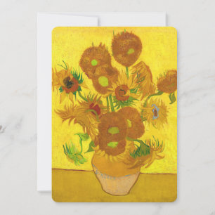 Carte Van Gogh Quinze Tournesols Dans Un Vase Art