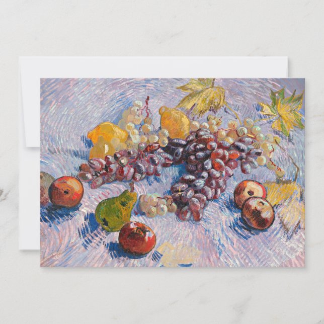 Carte Van Gogh - Raisins, Citrons, Poires, Pommes (Devant)