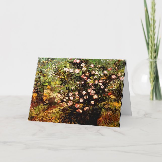 Carte Van Gogh - Rose florissant Bush (Devant)