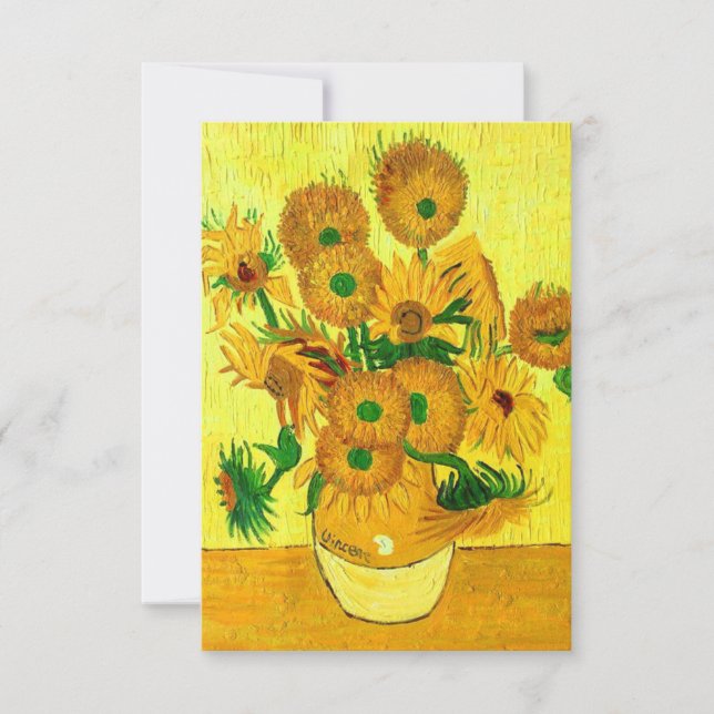 Carte Van Gogh Sunflowers (Devant)
