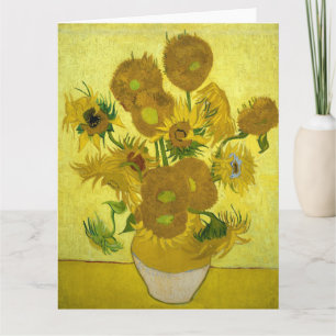 Carte Van Gogh - Sunflowers, 4ème version, répétition