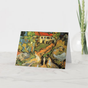 Carte Van Gogh Village Street et Steps Auvers, Figures