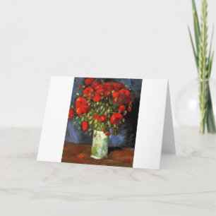 Carte Van Gogh Vintage peinture Blossoms Vase Fleurs