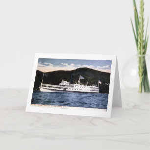 Carte Vapeur "Horicon" sur le lac George, New York