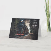 Carte Vapeur Locomotive Train Lover Hill Anniversaire