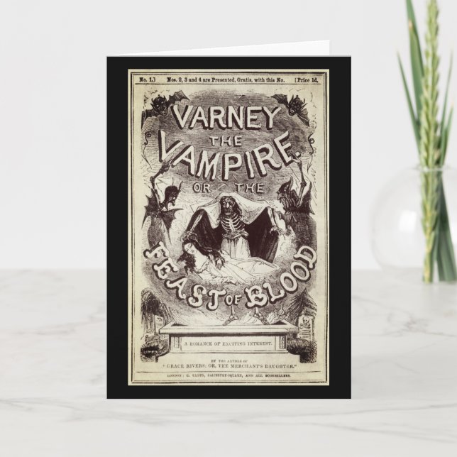 Carte Varney le vampire (couverture de publication) (Devant)