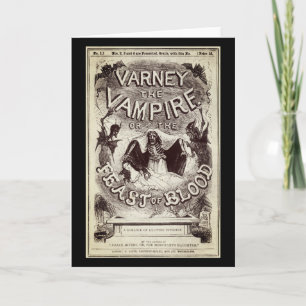 Carte Varney le vampire (couverture de publication)