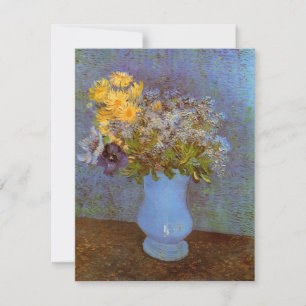 Carte Vase aux lilas et aux marguerites de Vincent van G
