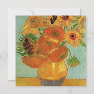 Carte Vase avec douze tournesols, van Gogh