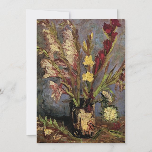 Carte Vase avec Gladioli par Vincent van Gogh (Devant)