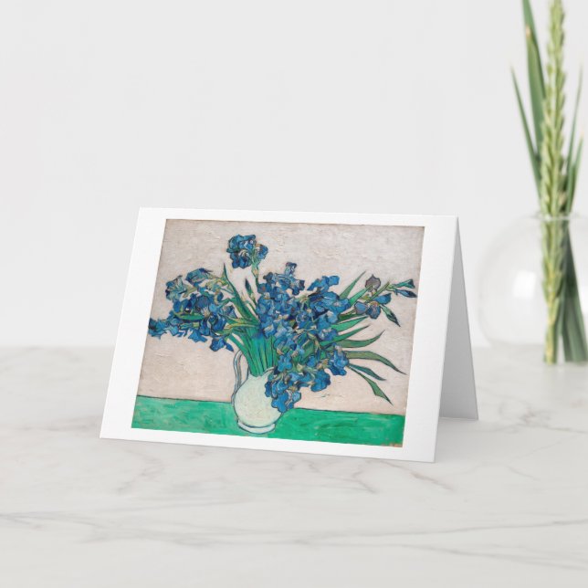 Carte Vase avec Irises, Van Gogh (Devant)