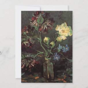 Carte Vase avec Myosotis et Pivoines par Vincent van Gog