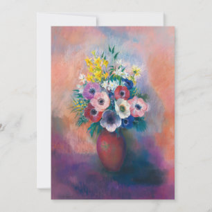 Carte Vase D’anémones   Odilon Redon