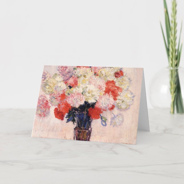 Carte Vase De Peonies Par Claude Monet (Devant)