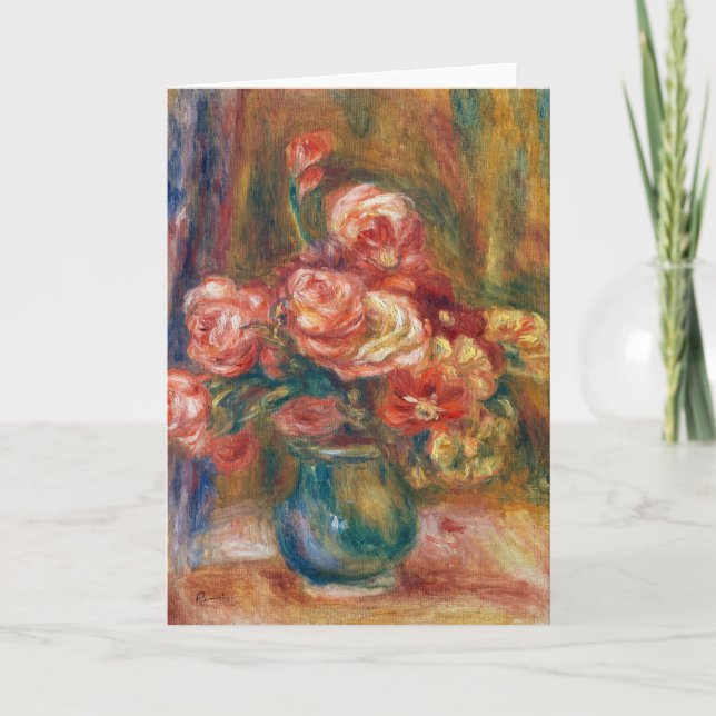 Carte Vase de Rose | Renoir (Devant)