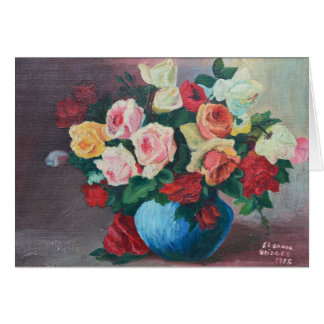 carte - Vase de Roses