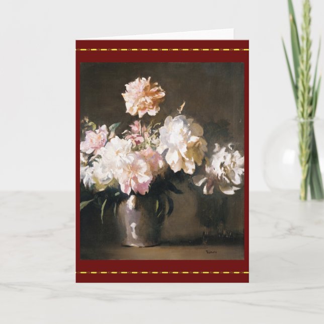 Carte Vase des pivoines (Devant)