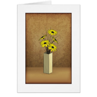Carte Vase et Fleurs