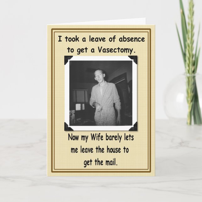 Carte Vasectomie - Bien Se Porter (Devant)