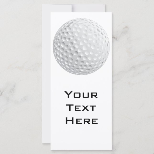 Carte vecteur balle de golf (Devant)