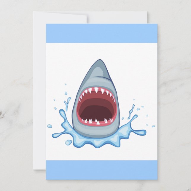 Carte vectorstock_383155 Dents de requin caricaturés aff (Devant)