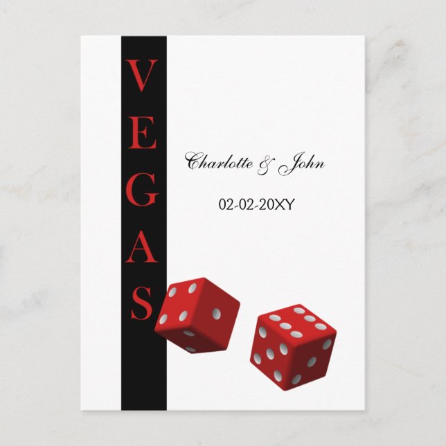 Carte Vegas Wedding rsvp (Devant)