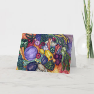 Carte Vegetable Watercolor painting