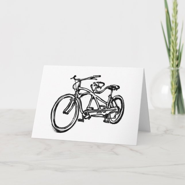 Carte Vélo construit pour 2 (antique tandem schwinn) vél (Devant)