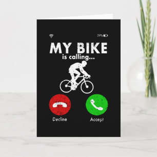 Carte Vélo Cycliste Drôle Cadeau Cadeau Présente Idée