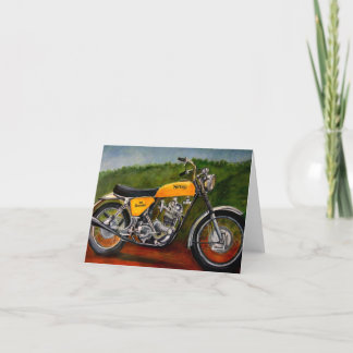 Carte vélo de classique de jaune de motocyclette de