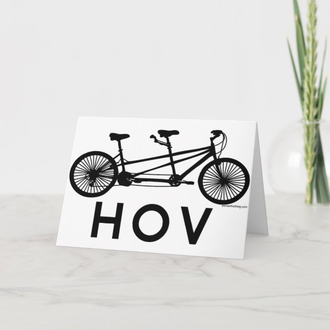 Carte Vélo HOV Tandem (Devant)