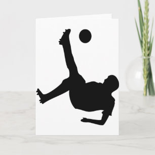Carte vélo kick soccer joueur