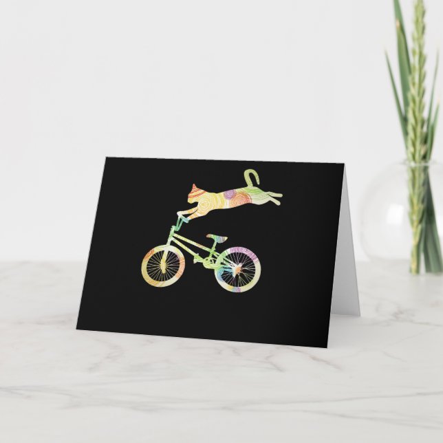Carte Vélo vélo de chat - Votre collection de cadeaux (Devant)
